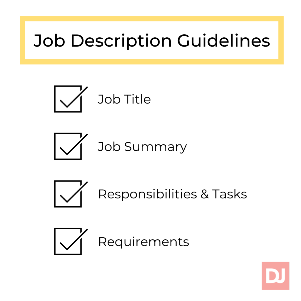 job description guidelines