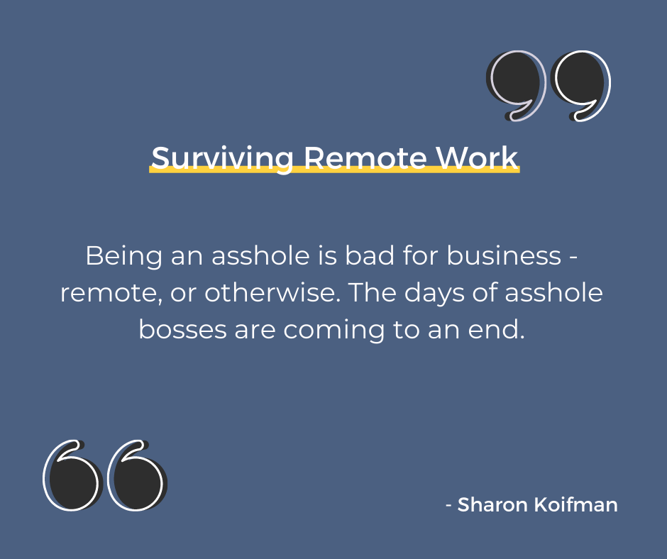 Surviving Remote Work quote from the book