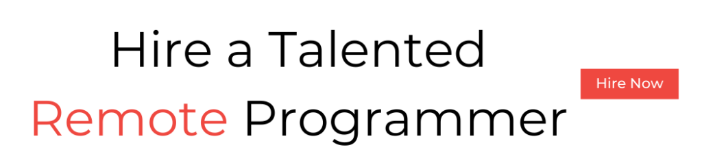 Hire a talented remote programmer