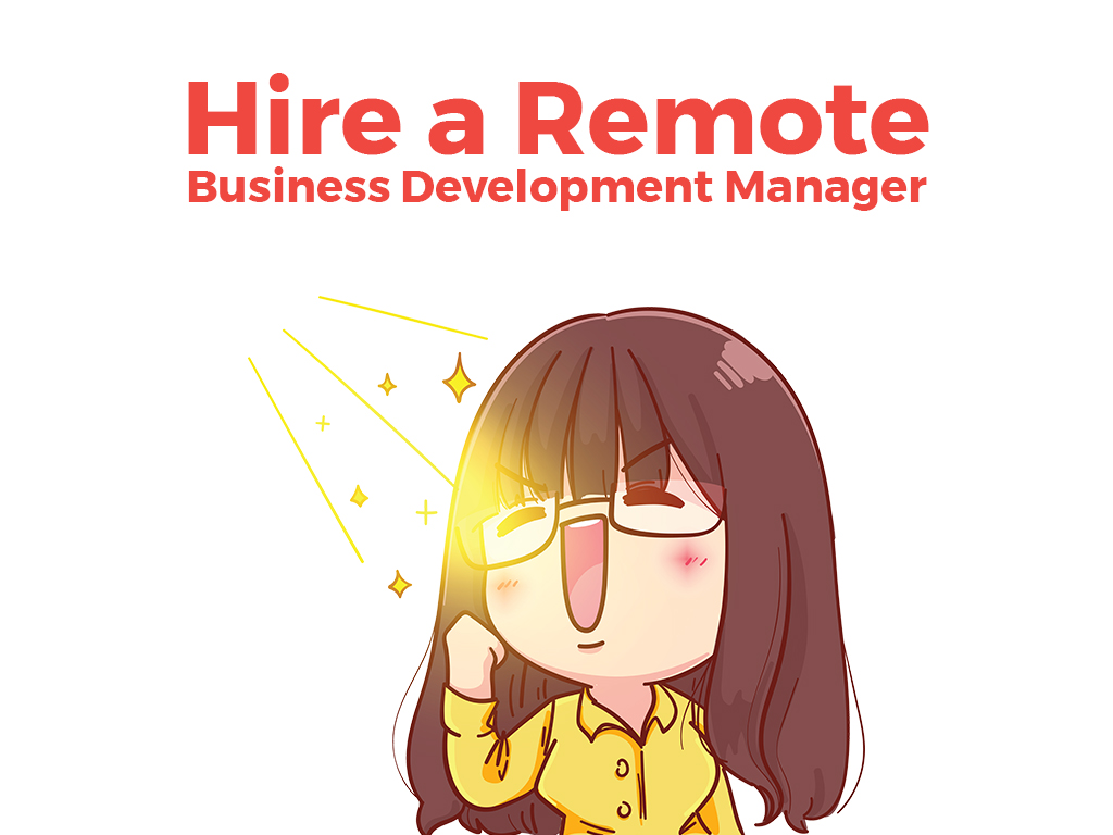 Happy woman business development manager