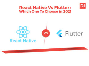 React Native Vs flutter the difference are being shown