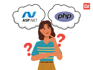 A girl thinking whether she should hire ASP.NET vs PHP