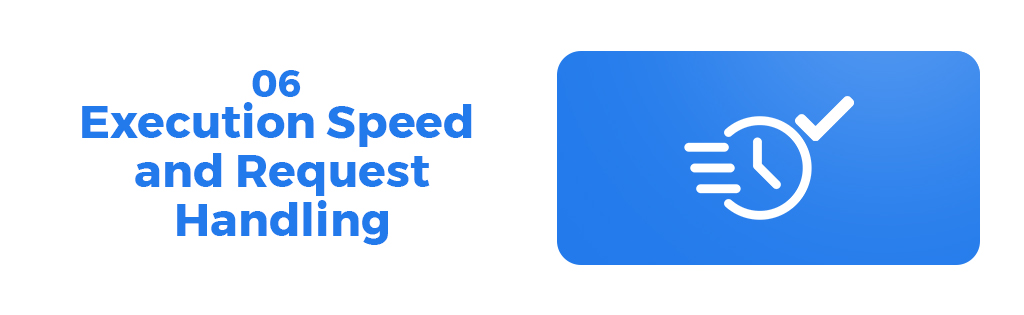 Execution speed and request handling