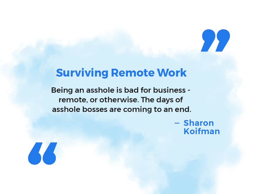 Surviving remote work quote 