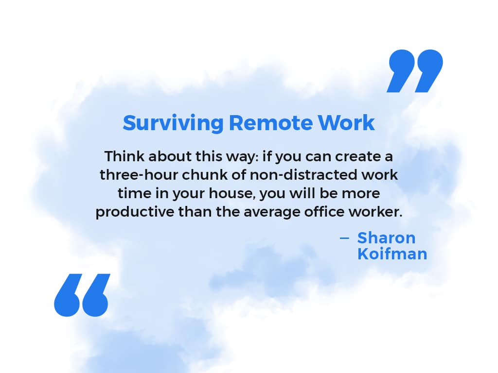 Surviving remote work quote 