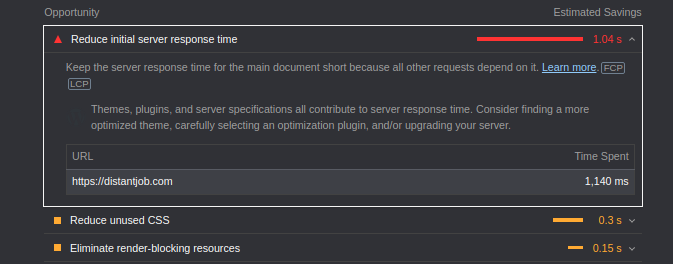 web page optimization