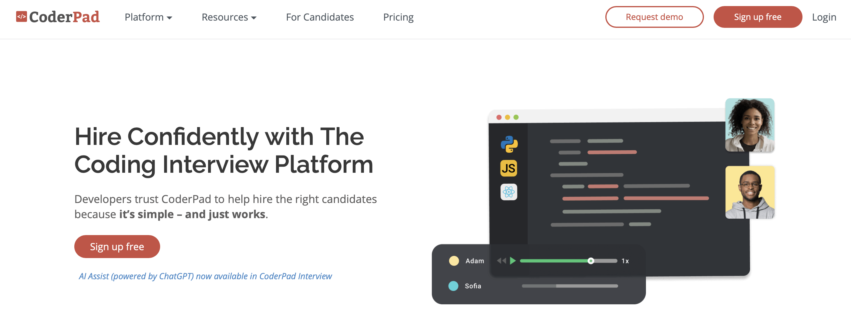 Sources For Code sites and test Platforms