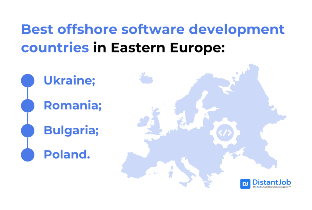 list of best countries in Easter Europe to hire offshore developers