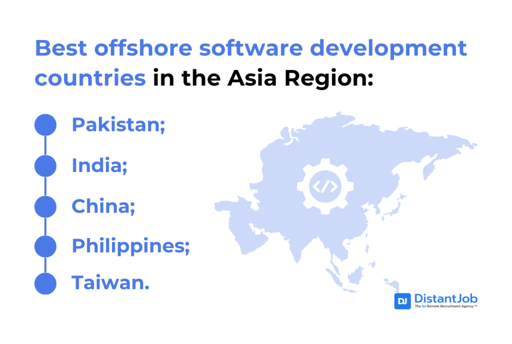 list of best countries in Asia to hire offshore developers